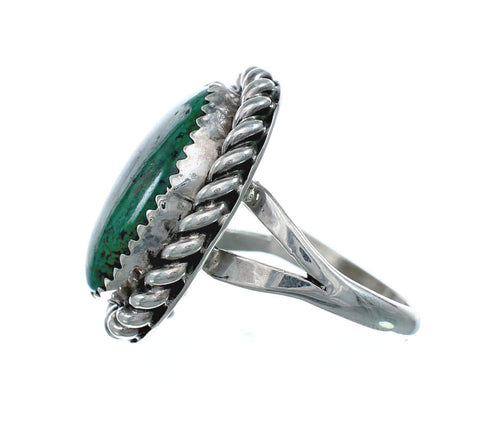 Turquoise Navajo Sterling Silver Ring Size 8 SN20232